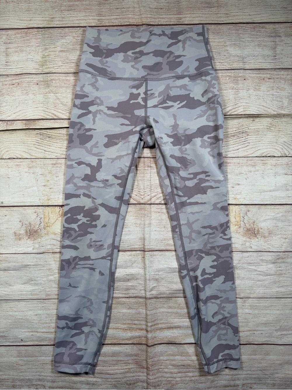 lululemon athletica Gray Purple‎ Camo High-Rise Leggings